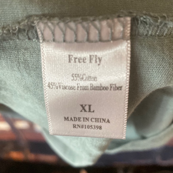 Free Fly bamboo blend Men's Heritage Short Sleeve Henley T-shirt - Picture 6 of 7